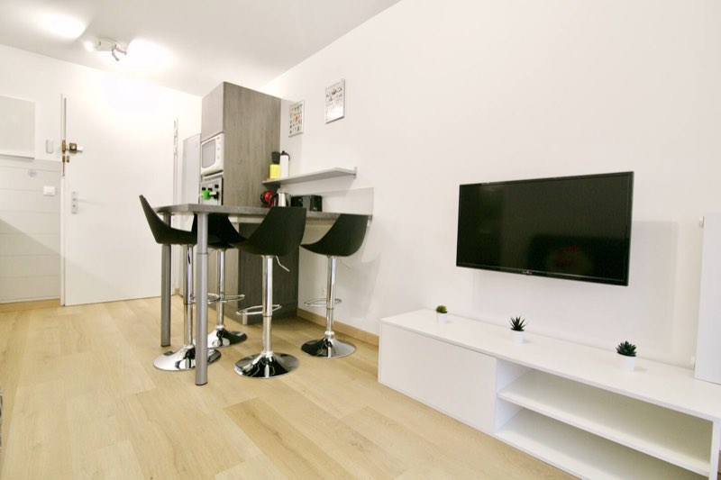 Kitchenette and TV unit, Villa Massada